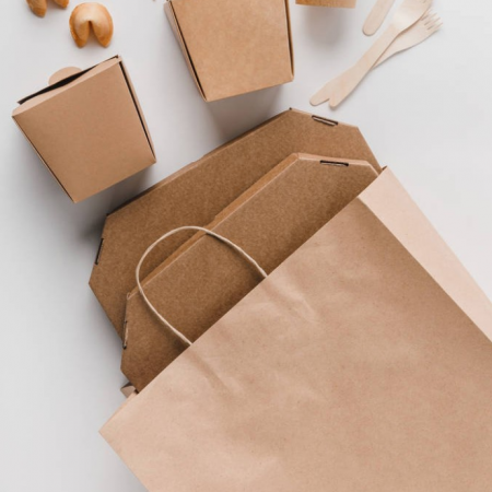Custom Kraft Bag With Logo Brown Kraft Paper Coffee Bags 
