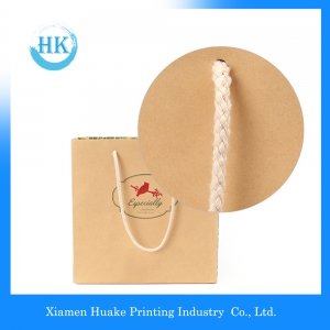 Brown Kraft Papirposer Med Cotton Rope Handle 