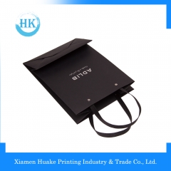 Profesjonell billigste shopping billig fin jakt søt svart gavepapirpose Huake Printing