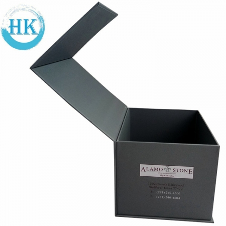 Luksus Grå Cardcover Display Box med magnetisk spenne 
